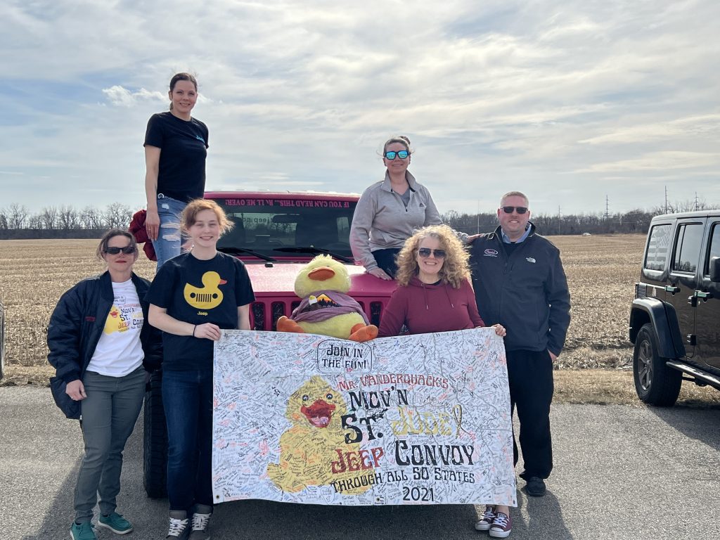 Vanderquack arrives in Peotone, Monday March 14th at Pearl Chrysler Jeep Dodge. Photo by Andrea Arens.