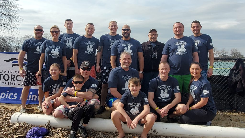 Manteno Copsicles at the Polar Plunge Saturday March 5th. Photo by Dan Gerber.