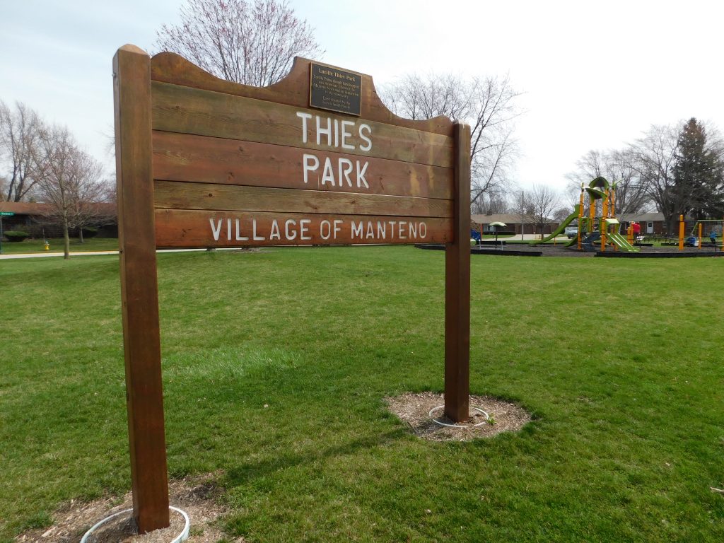 This week's trivia focuses on Manteno's park system, of which Lucille Thies Park was first. -Photo by Melanie Holmes