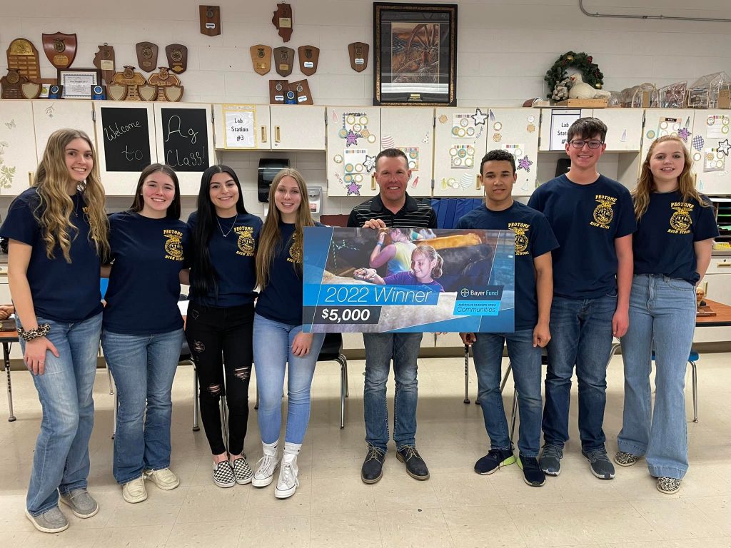 Pictured, from left, are: Quinn Pollak, Audra Moore, Yailin Hernandez, Olivia Wagner, Grant Heatherwick, Mark Jones, Michael Bettenhausen, and Katherine Erikson. –Photo submitted.
