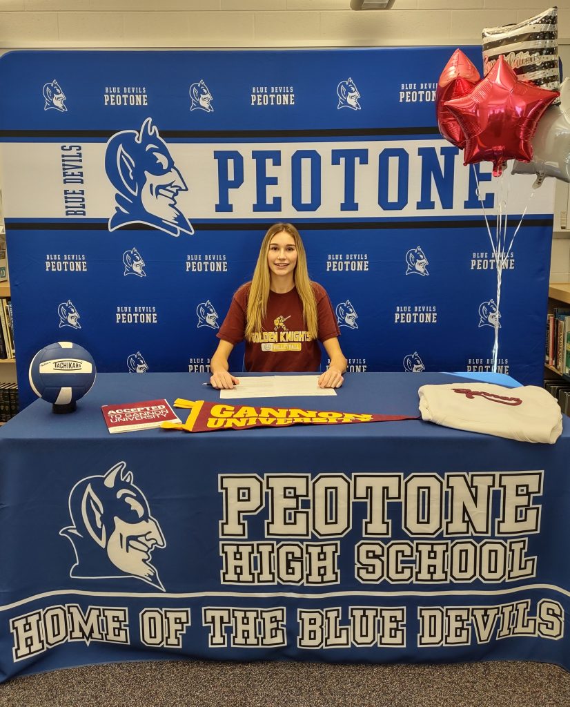 Brooke Gwiazda signed her commitment with Gannon University to play Volleyball. Photo submitted.