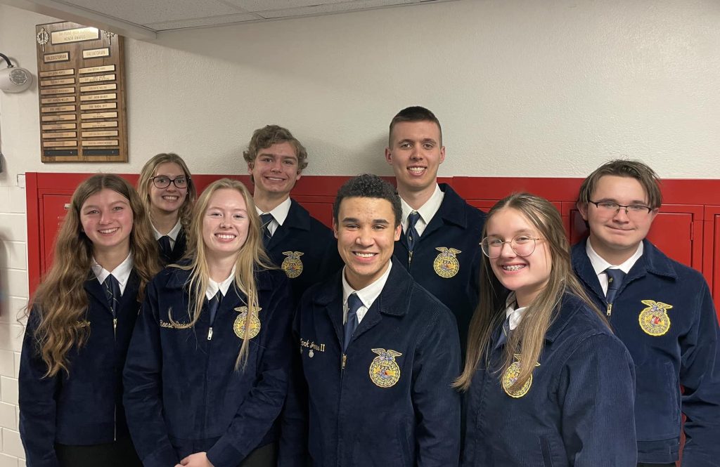 Competing recently in the Section 10 Proficiency Awards were, from left: Emma Bialko, Quinn Pollak, Reese Parker, William Bialko, Mark Jones II, Bryce Thomas, Isabella Johnson, and Joel Myers. –Photo submitted.