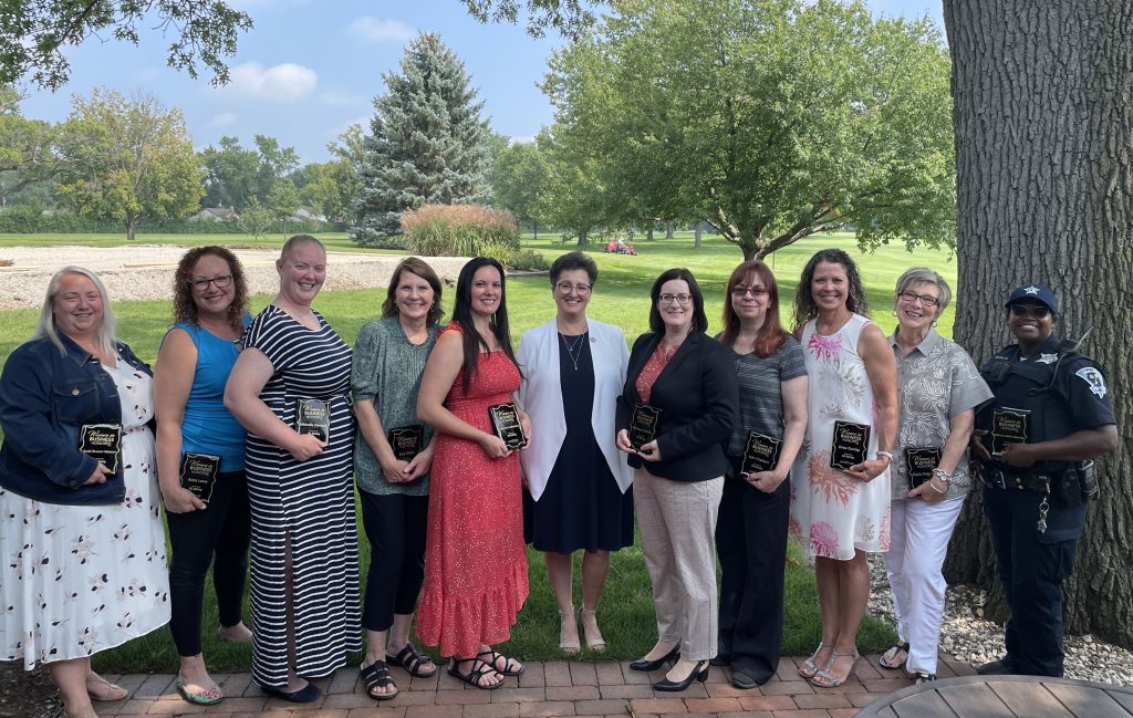 The 2023 Women in Business winners pose with Rep. Jackie Haas (center) at a recent luncheon honoring them. –Photo submitted.