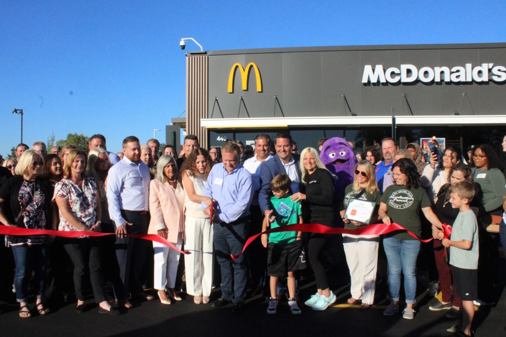 The ribbon cutting for new McDonald’s in Manhattan took place on August 30th. Photo by Jim Piacentini.