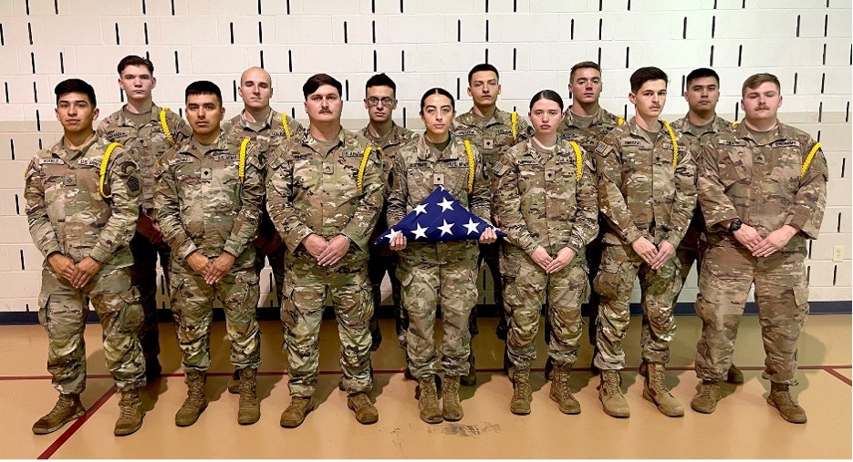Soldiers from the Illinois Army National Guard graduated from the Military Funeral Honors State Certification course at Camp Lincoln, in  Springfield, on December 16. The soldiers met the requirements to provide dignified military funeral honors to veterans throughout Illinois. –Photo submitted.