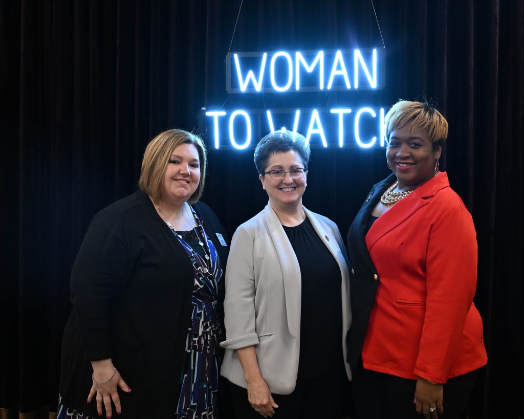 Liz Gibson, Rep. Haas, and Lamekia Davis recently attended the Emerging Women Leaders event in Springfield. –Photo submitted.
