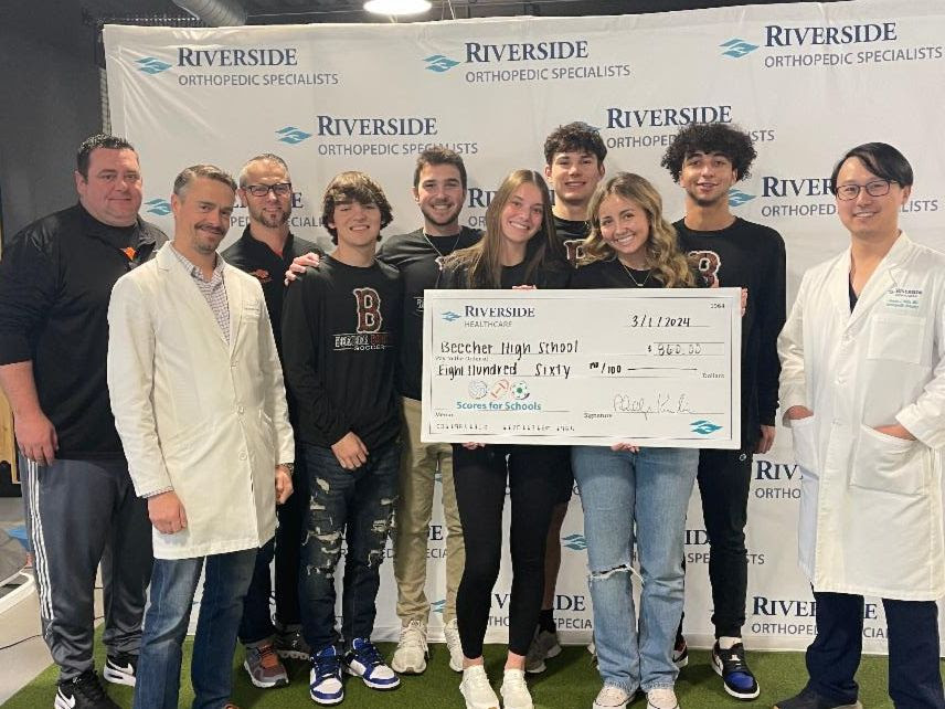 Beecher High School was awarded $860 from Riverside's Scores for Schools program. –Photo submitted.