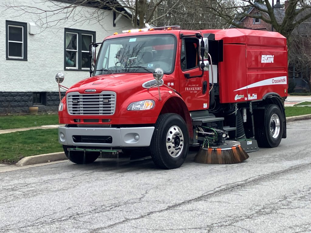 "Frank the Tank" is the Village of Frankfort's newest street sweeper. –Photo submitted.