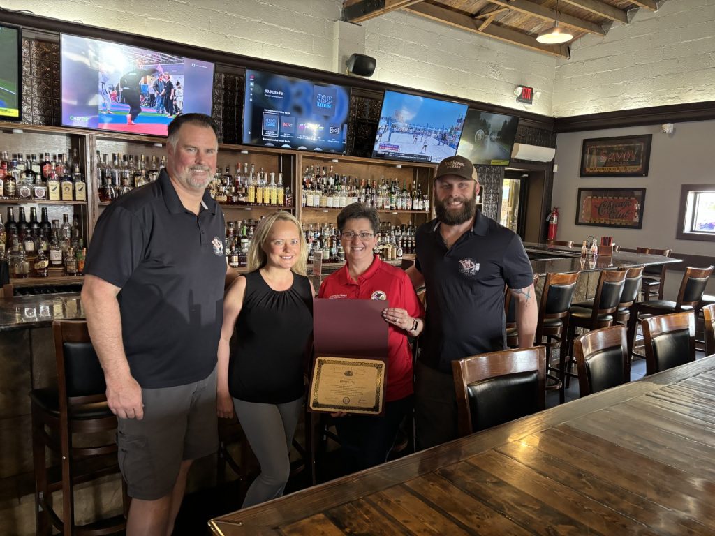 Hoppy Pig in Bradley recently was recognized by Rep. Haas as her May Local Business Spotlight. –Photo submitted. 